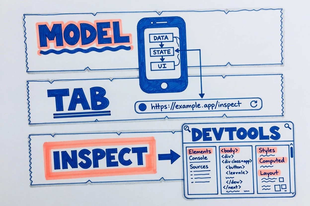 White-paper door with two open deadbolts labeled USB debugging and Discover USB, a phone chip walking through