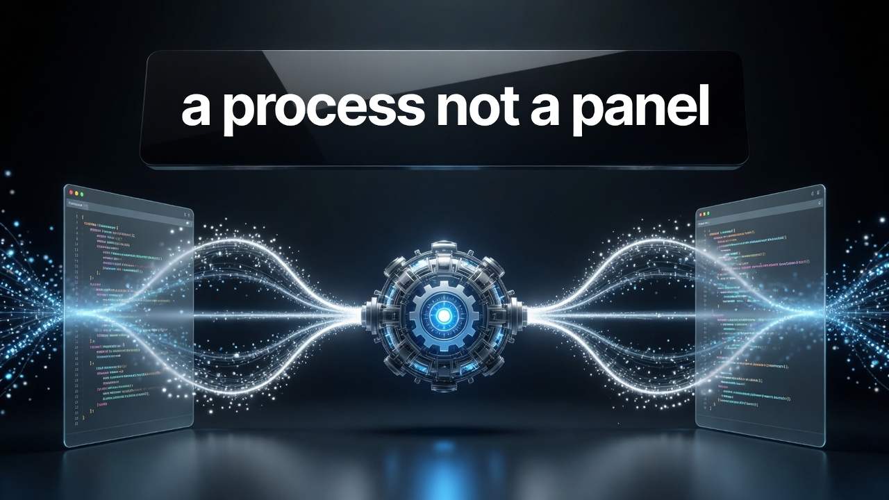 The VS Code agent host is a process not a panel
